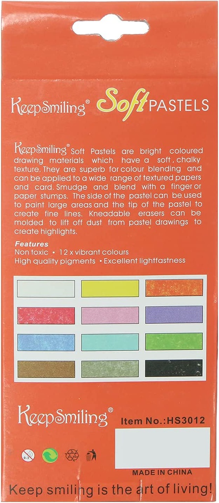 Keep Smiling - Soft Pastel Color Set -  12 Colors