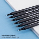 Deli-  Fineliner set  - Long pen - 6 colors