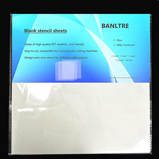 Plastic Stencil for Card-Making and Painting