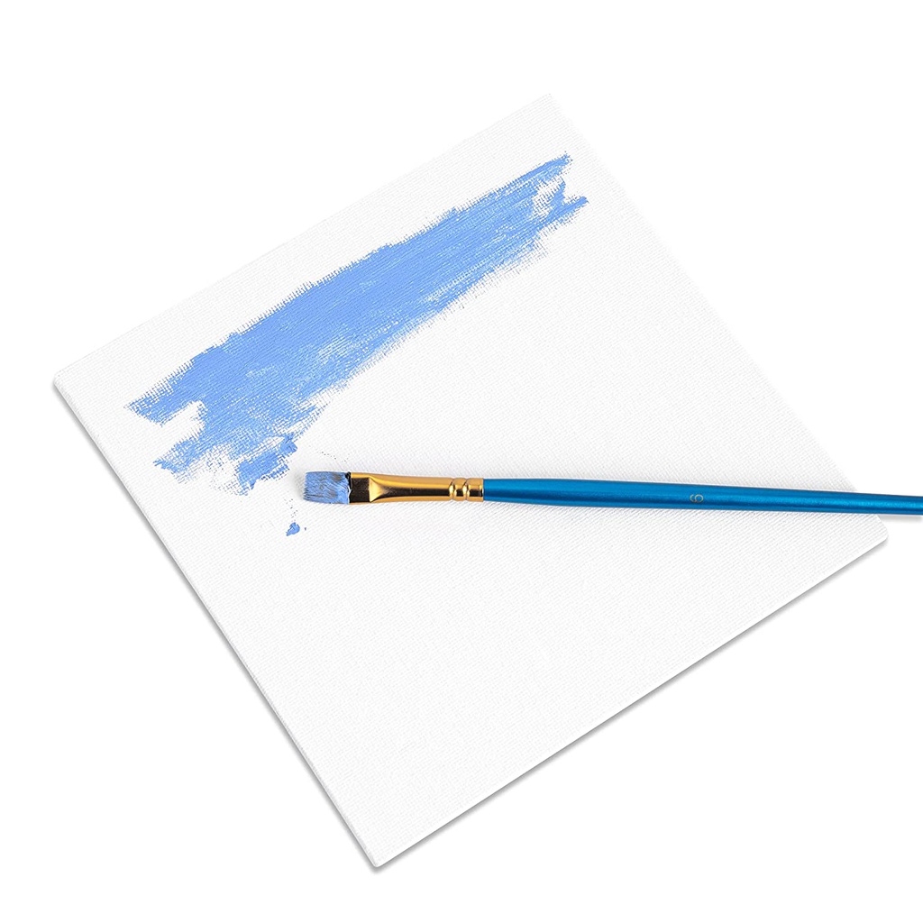 EG - Stretched White Blank Canvas - Primed Cotton - for Acrylics, Oils & Other Painting
