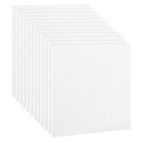 EG - Stretched White Blank Canvas - Primed Cotton - for Acrylics, Oils & Other Painting