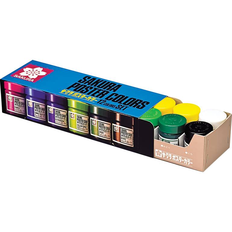 Sakura - Poster Color in glass bottle - Pot 30ml
