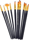 Keep Smiling - set of 12 different shapes Brushes -  White long handle - different sizes ( from 1 to 12) (copy)