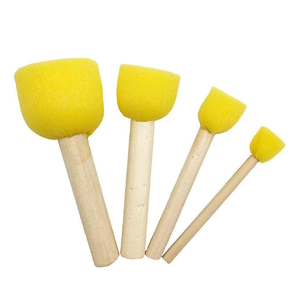 Sponge Art Tools Set Of: 4 Pieces - Yellow