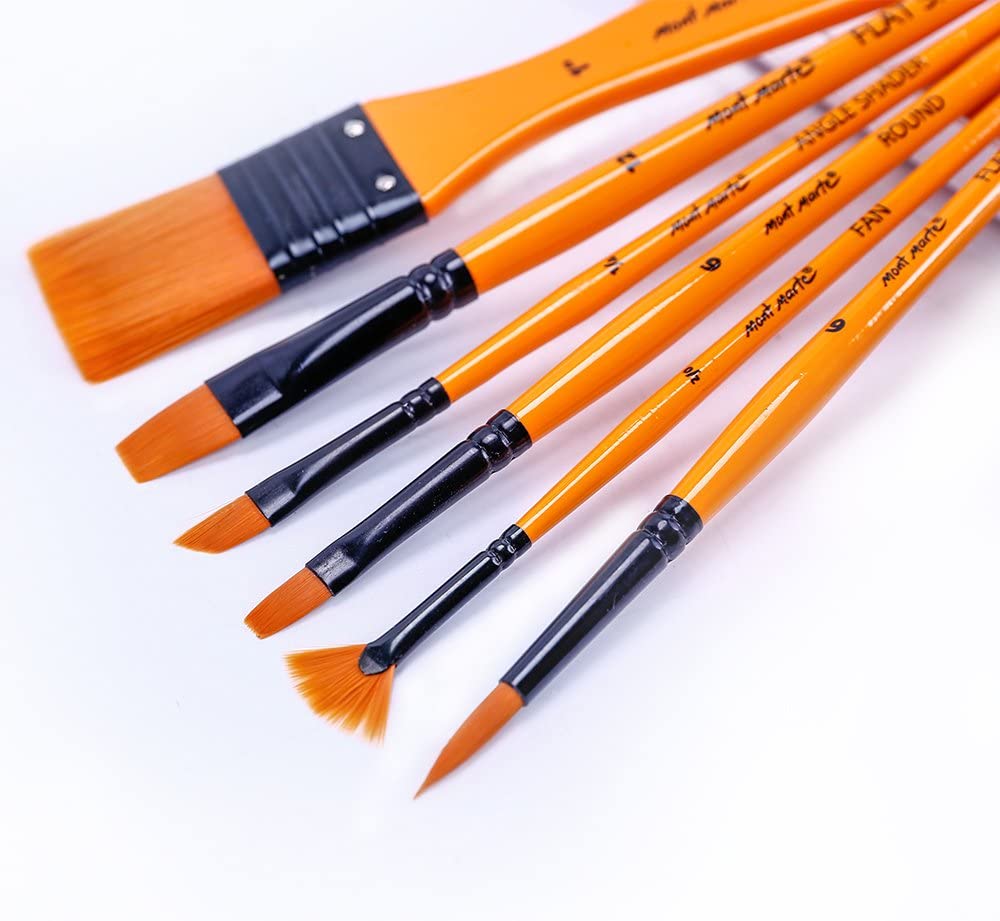 Keep Smiling - set of 7 different shapes Brushes -  orange hand - different sizes ( from 1 to 12)