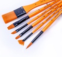 Keep Smiling - set of 7 different shapes Brushes -  orange hand - different sizes ( from 1 to 12)
