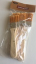 Smart - Set of 4 Paint Brushes -  Wooden Short handle - Different Sizes