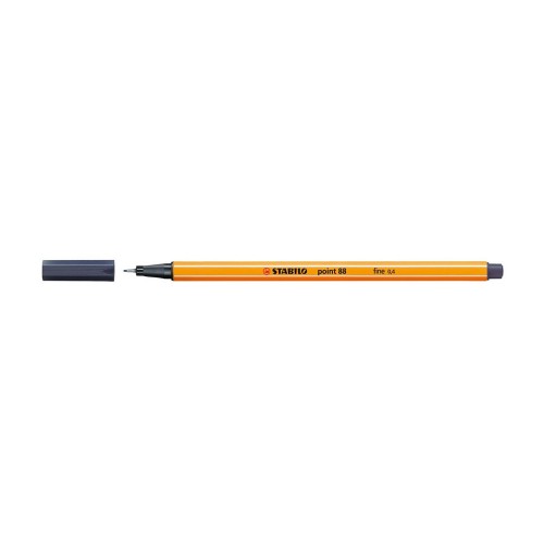 Stabilo -  Fineliner Point 88  - Long pen - 98 Payne's Grey