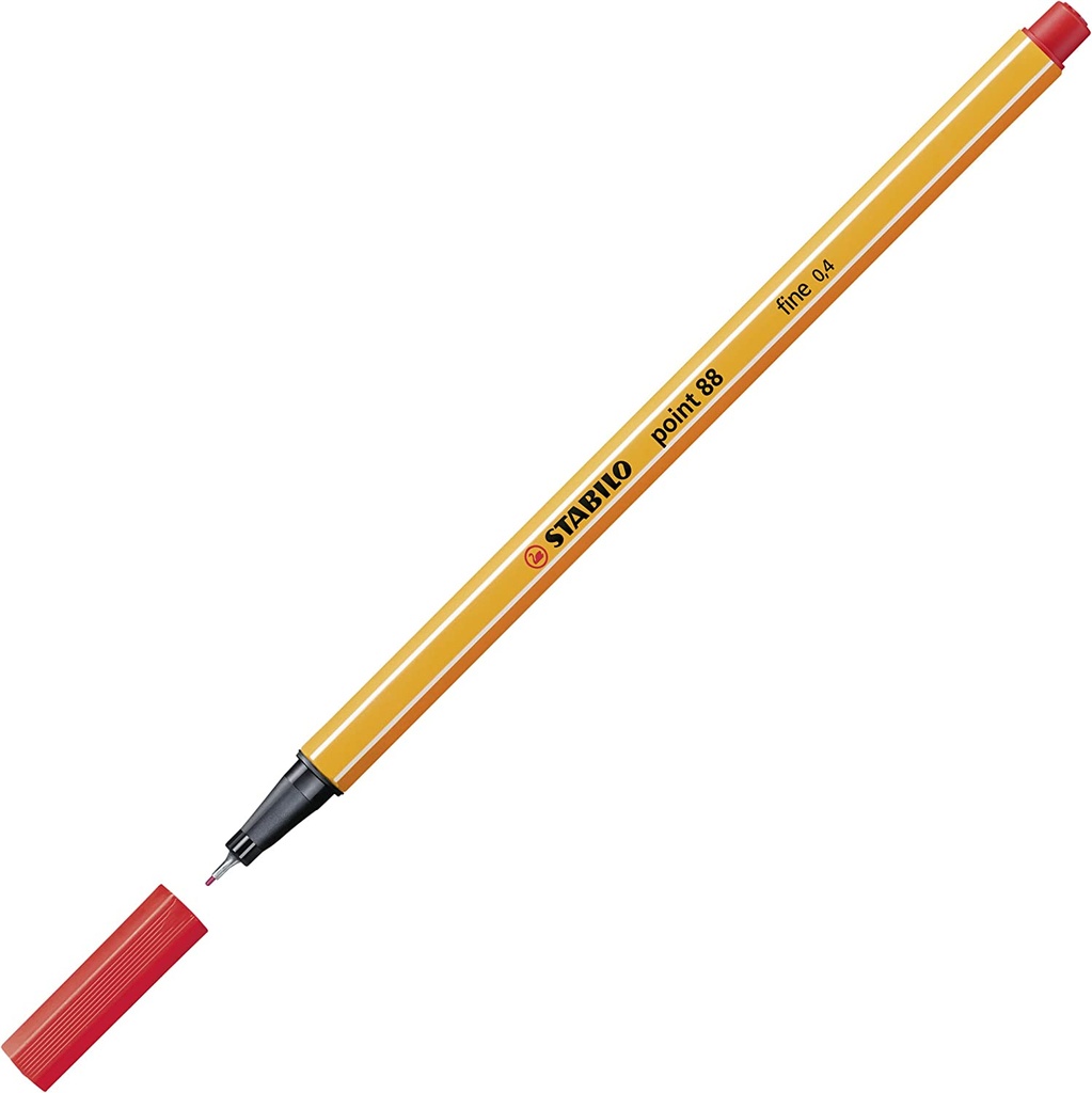 Stabilo -  Fineliner Point 88  - Long pen - 40 Light Red