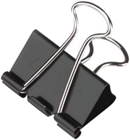 Metal - Binder Clips -  Black 19 mm