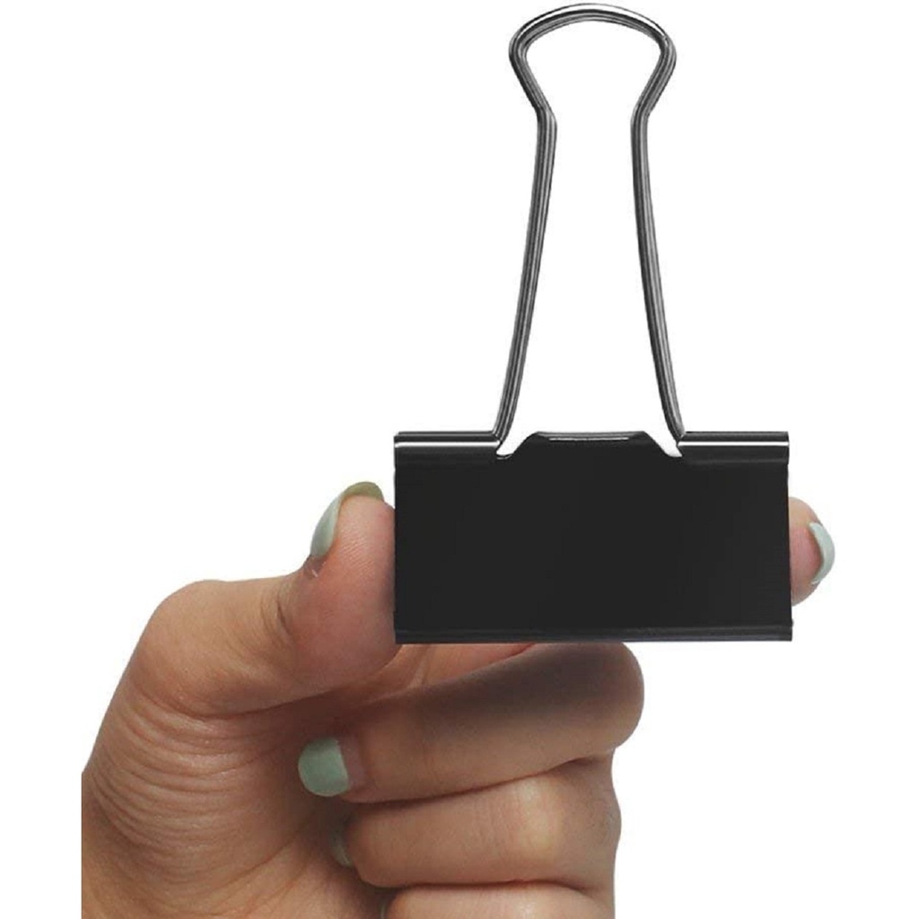 Metal - Binder Clips -  Black 19 mm