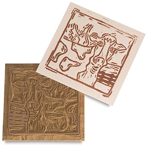 Linoleum, lino Black Color - Print Cut Artist Printmaking Lino Plates Art Unmounted - Carve Plates Sheet Studio Print Cut Carving