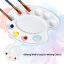 Plastic Palette - Paint Plastic Tray 9 Rounded Points and 4 areas for more colors