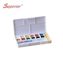 Watercolor set 12 pans colors - with brush - each pan 5 gm