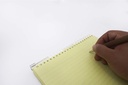 Block note book - Cambridge - Size 14 × 20 cm - yellow ruled paper - 70 gm 
