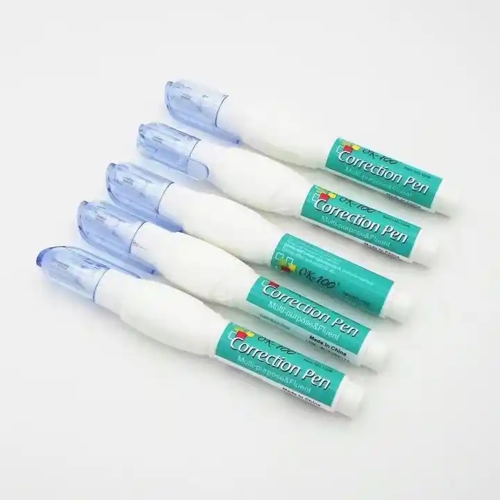 Quick Dry Correction Pen ,White Ink Correction Fluid With Metal Tip -  OK-100