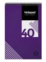 Block notebook - 40 sheet 19.5 × 13.5 cm from sasco