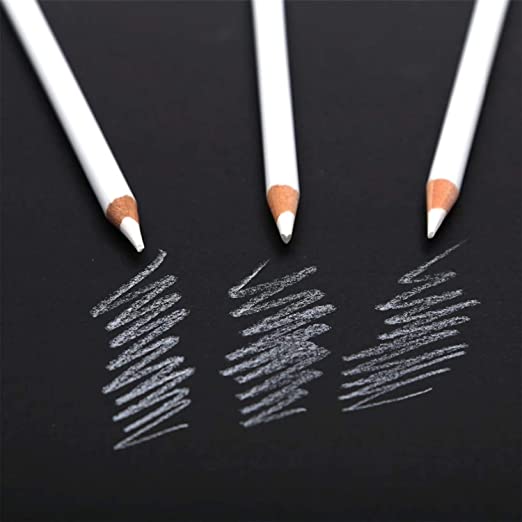 White Charcoal Pencils for Sketch Drawing Pencils Professional Sketching