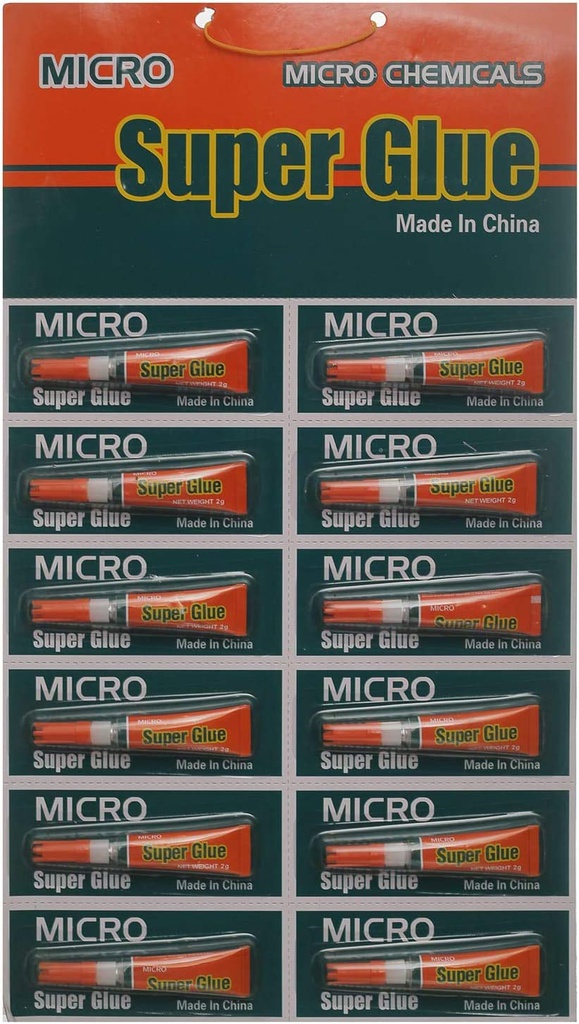 Micro - Super Glue - Net weight 2 G - 1 Tube