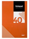 Block notebook - 40 sheet 19.5 × 13.5 cm from sasco