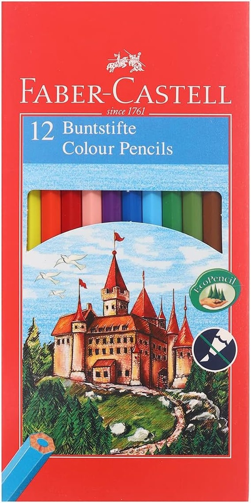 Faber Castell – Color Pencils – long pencil 12 color