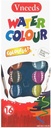 watercolor set - hard pans - 12 colors