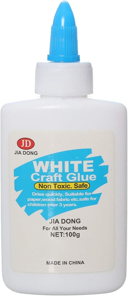 White craft Glue JG2060 - non toxic-safe - suitable for paper cardboard, wood, and fabris and safe for children over