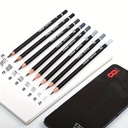 Professional Drawing Sketching Pencil Set 8 Pieces Graphite Pencils In Metal Case For Artists Beginner Sketching Drawing Art (FB - FB - Y8B - Y6B - Y4B - Y2B - YHB- Y2H)