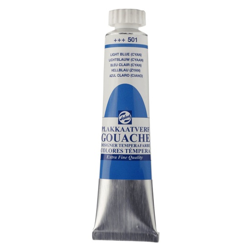 Talens - Gouache - 20 ml Light Blue (Cyan) 501