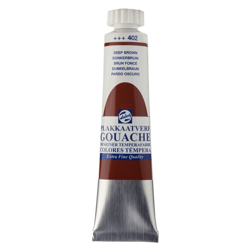 Talens - Gouache - Tube 20 ml Deep Brown 402