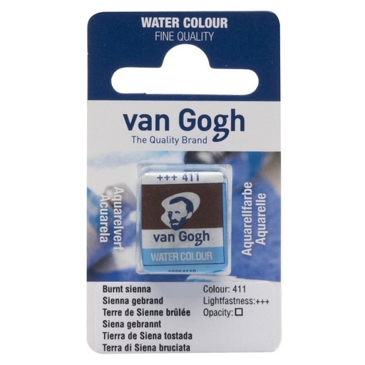 Talens - Van Gogh - Water color Pan, Burnt Sienna 411