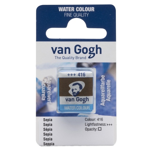 Talens - Van Gogh - Water color Pan, Sepia 416