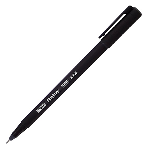 Roto - Fineliner Marker Pen - Water-base Ink - High Capacity, Black 0.4 Tip