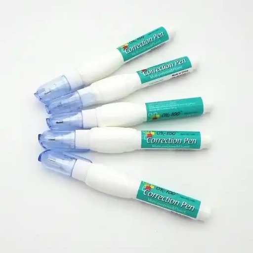 Quick Dry Correction Pen ,White Ink Correction Fluid With Metal Tip -  OK-100
