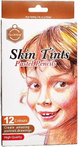 Keep smiling - soft pastel set pencils - skin tints