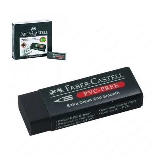 Faber Castell - Big Dust Free Art Eraser - Black, for graphite