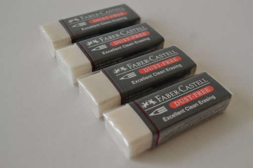 Faber Castell - Big Dust Free Art Eraser - white , for graphite