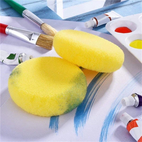 Sponge Art Tools Set Of 4 Pieces - Yellow