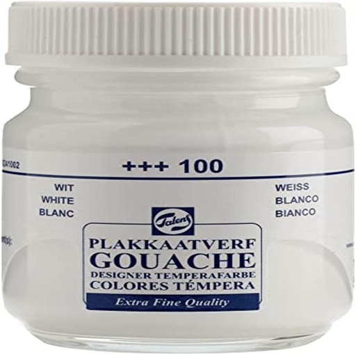Talens Ecola - Gouache - Glass pot 30 ml - White