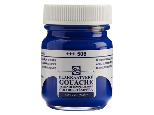 Talens - Gouache Extra Fine Quality Bottle - 50 ml Ultramarine Deep 506