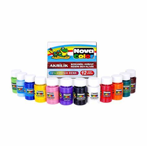 Nova Colors - Poster, Gouache Color  - Pot 25 ml - Multi Colors
